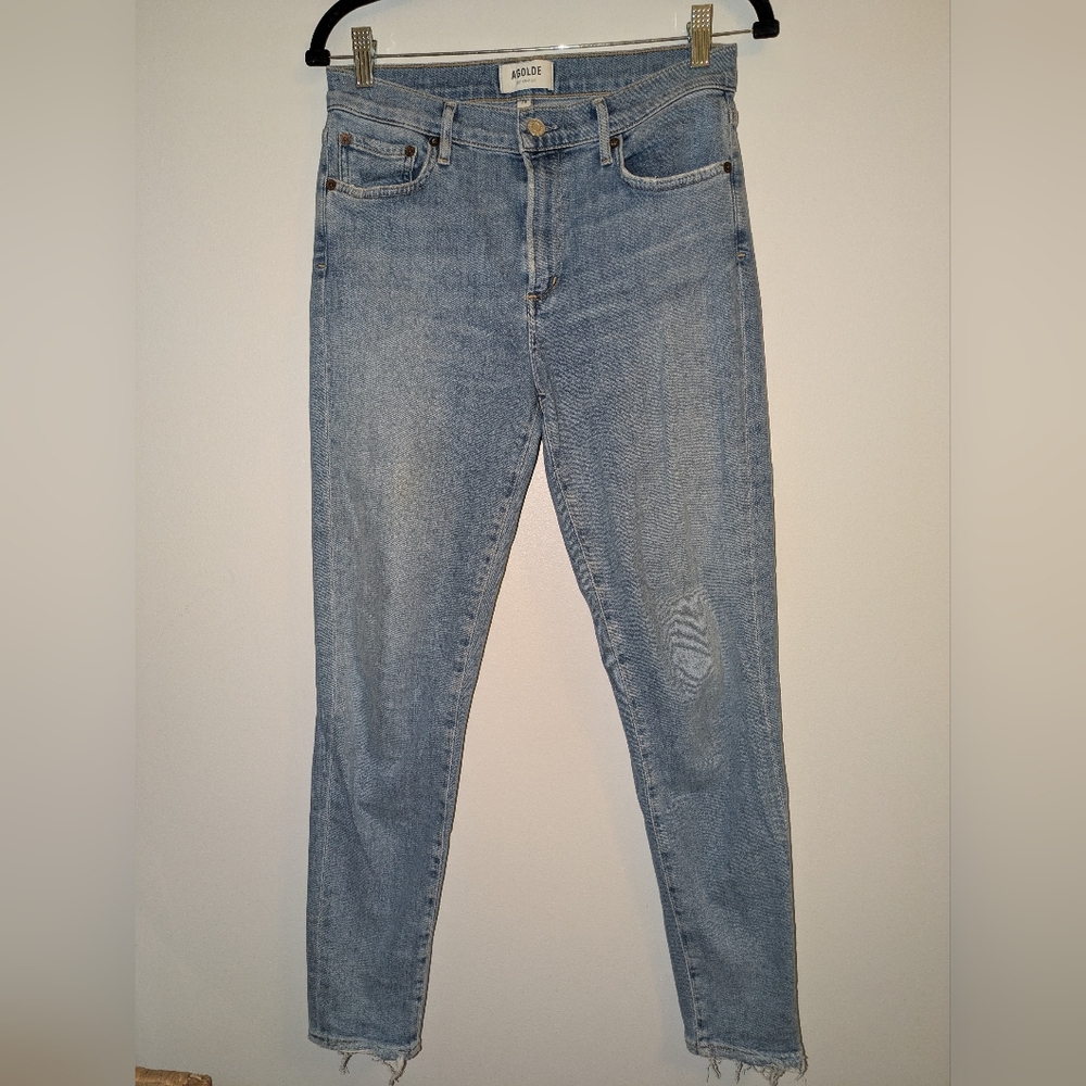 AGOLDE Sophie Mid Rise Ankle Skinny Denim Size 29 Classic Denim - Picture 5 of 9